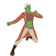 Mab in a dynamic pose.