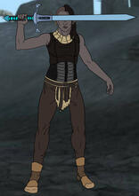 Dunmer with Ice Blade of the Monarch